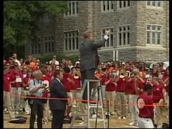 Ceremony for memorial to victims of Virginia Tech shooting News Clip