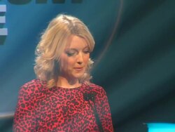 Lauren Laverne announces the 2011 Barclaycard Mercury Prize nominees at the Barclaycard Mercury Prize Nominations at London England. (Footage by WireImage Video/Getty Images Entertainment Video) Stock Footage