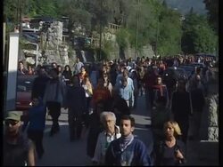 Protests ahead of EU FMs meeting tomorrow News Clip