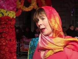 INTERVIEW: Celia Imrie Stock Footage