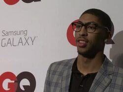Anthony Davis at GQ And LeBron James Celebrate All Star Style And The March Issue With Special Performance By The Roots Stock Footage