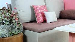 Interior design of modern Living room decoration Stock Footage