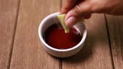 Soy Sauce and Wasabi Stock Footage