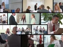 HD MONTAGE: Business Partnership Stock Footage