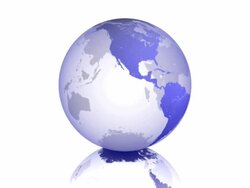 Earth 01 Blue Spinning Business Vectorized Stock Footage