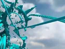 Vetta, Statue of Liberty in Paint with Sky Stock Footage