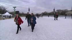 Crowds arriving on National Mall for inauguration News Clip
