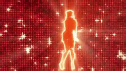Sexy girls dancing in silhouette in red background Stock Footage