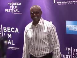 Carl Lewis at the 2011 Tribeca Film Festival - Shorts Program: One For All  Stock Footage