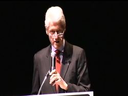 Former President Bill Clinton was in New Orleans for the graduation of 37 High School students who attended the College Track program. The former President has been a long-time supporter of the program, which offers lower-income students tutoring and guidance. News Clip