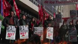 People take to the streets to protest so-called vulture funds imposed by the US News Clip