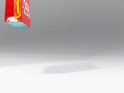 Three Shopping Bags - discount sale 25% 50% 80% Stock Footage