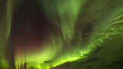 Aurora Borealis, Northern Lights, Troms region, Norway Stock Footage