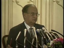 FM on tension with India and Bin Laden News Clip