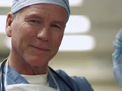 CU PAN Portrait of doctors in hospital / Edmonds, Washington, USA Stock Footage