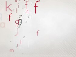 Colorful Alphabet Letters Background Loop - Pastel Red HD Stock Footage