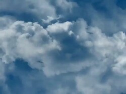 INFINITE CLOUDS, BLUE SKY. - series_hyperclouds_G12 (loopable) Stock Footage