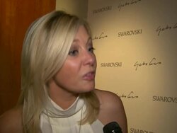 INTERVIEW: Nadja Swarovski on the use of the 'key' in jewelry at Swarovski Celebrates The Launch Of Its Collaboration With Yoko Ono At The Swarovski Crystallized Concept Store in New York, NY, on 09/05/12 Stock Footage