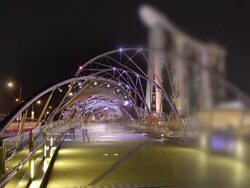 Double Helix Bridge Stock Footage