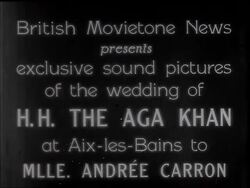 The Aga Khan's Marriage News Clip