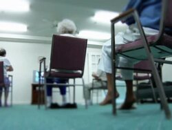 Senior Fitness Class Stock Footage