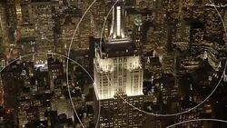 animated data numbers stream connected with city skyline background. business networking concept Stock Footage