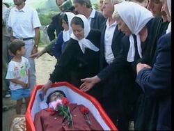 Albania - Mass turnout for funeral News Clip