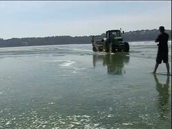 VOICED: Brittany: local effors clear green algae from waters News Clip
