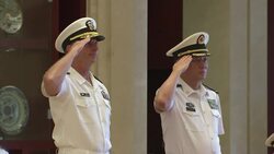 US Chief of Naval Operations meets People's Liberation Navy Admiral Wu Shengli News Clip