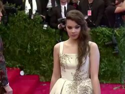 Hailee Steinfeld at "PUNK: Chaos To Couture" Costume Institute Gala Stock Footage