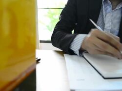 Taking Notes Stock Footage