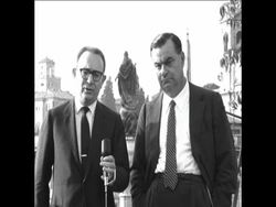 CAN 263 CUTS - INTERVIEW IN ROME WITH ITALIAN LIBERAL PARTY LEADER MALAGODI News Clip