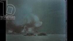 Fireball of atomic blast (RDS-2 or Joe 2), Semipalatinsk test site, USSR, 24 September 1951 Stock Footage