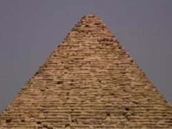 Scenic shots of Egyptian pyramids and the Sphinx. Stock Footage