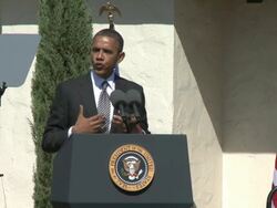 Barack Obama Campaigns Stock Footage
