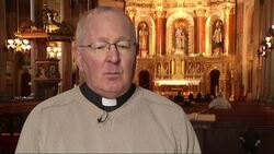 Sunday morning congregants at Shrine of St. Joseph in St. Louis say they are praying for peace and justice as a grand jury decides whether to indict Darren Wilson the policy officer who shot and killed Michael Brown. (Nov. 23) News Clip
