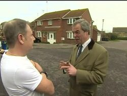 Nigel farage Campaigning in Margate News Clip