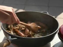 HD: Preparing Calamari Stock Footage