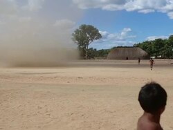 Kamayura Tribe Of The Xingu Indian Reserve Stock Footage