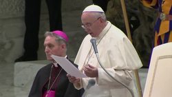 Pope Francis meets doctors and families of people affected with autism News Clip