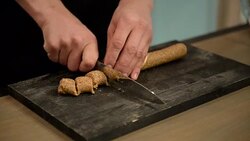 Chef makes sweets vegetarian Stock Footage