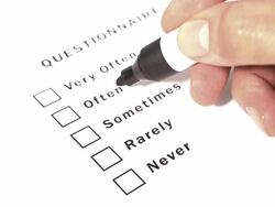 Questionnaire Form Ticking Never Stock Footage