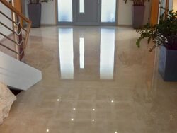 HD: Entrance Hall With Marble Floor Stock Footage