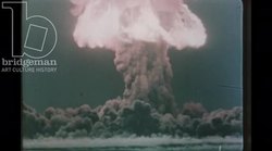 Fireball of atomic explosion (RDS-3 or Joe 8), Totsk Test Site, USSR, 24th September 1954 Stock Footage