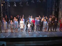 Curtain Call at Made In Dagenham press night on 5th November 2014 in London, England. Stock Footage
