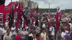 VOICED : Raul Castro y Maduro festejan 1 de mayo News Clip