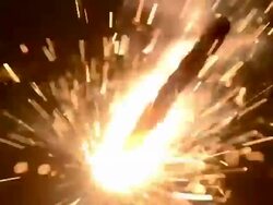 Fire sparkler Stock Footage