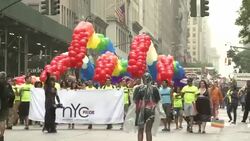 2015 NYC Gay Pride Parade Stock Footage