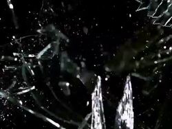 High speed Hammer breaking pane of glass, 1000 fps Stock Footage