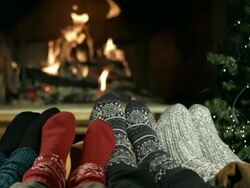 HD DOLLY: Family Celebrating Christmas Stock Footage